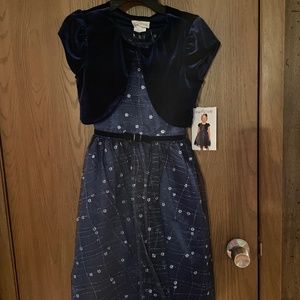 Girl’s Jon’s Michelle Dress with matching short sleeved shrug